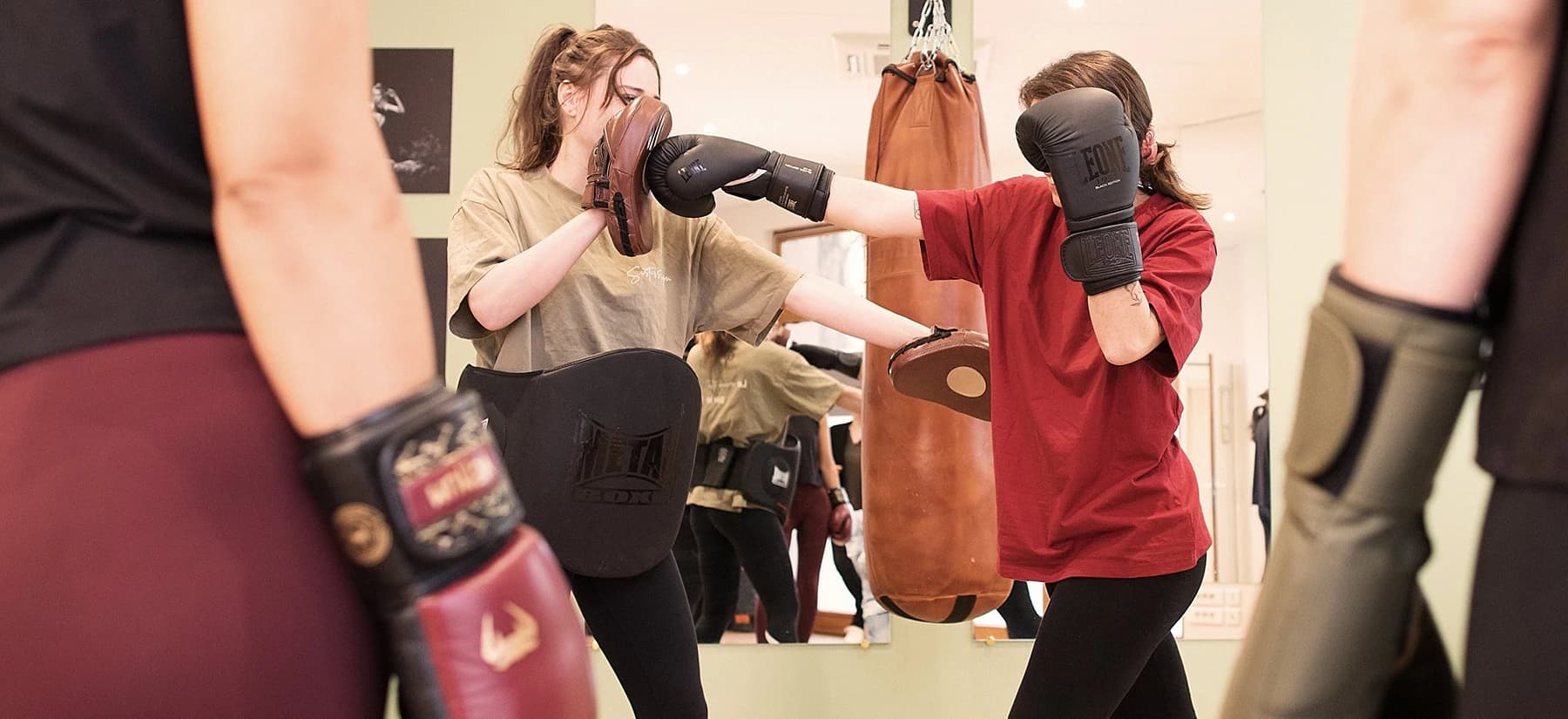 Cours collectif de boxe avec Sisters' Gym